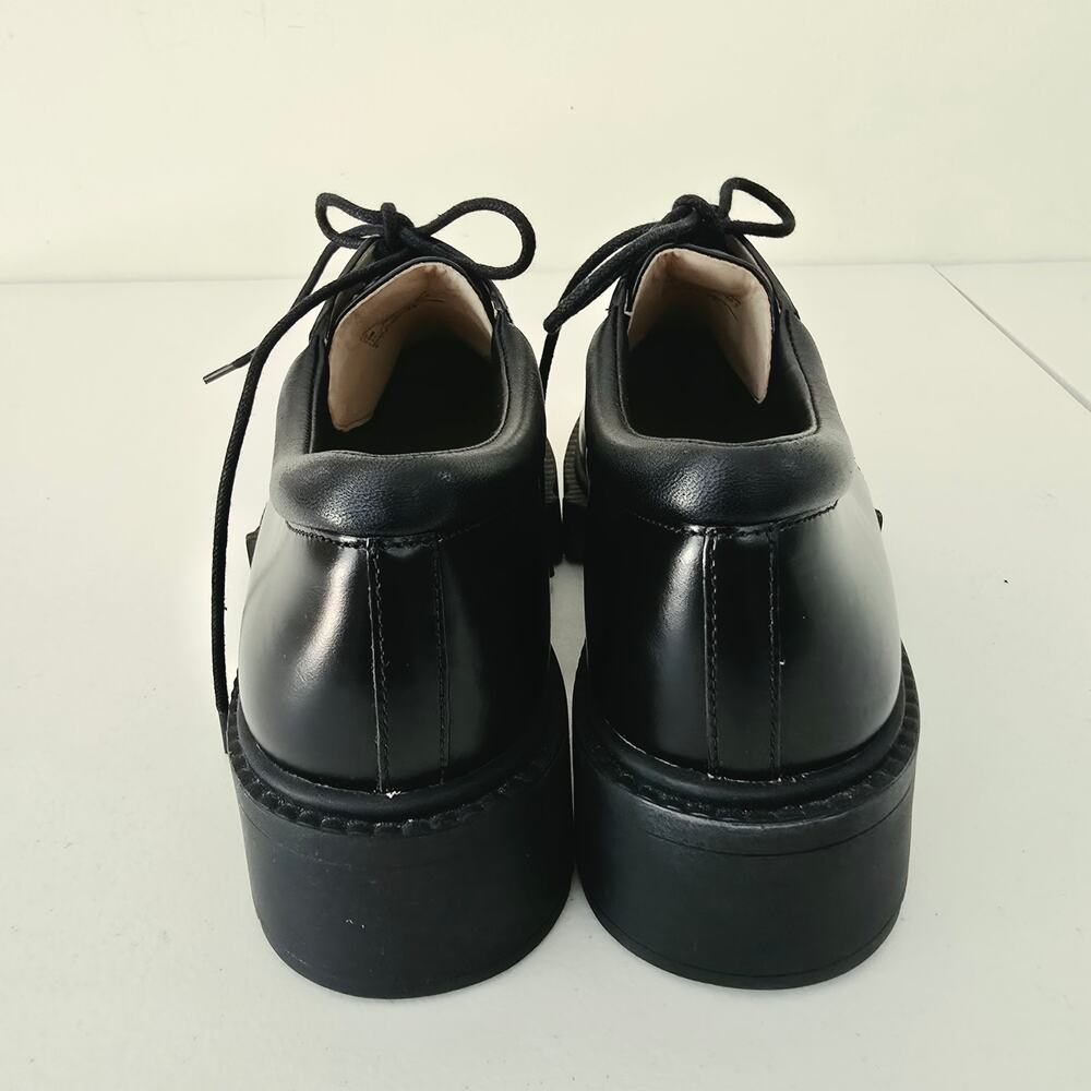 Coach Lyla Platform Derby Black Leather Oxford NEW NWOB Women's Size 10 - Picture 12 of 14